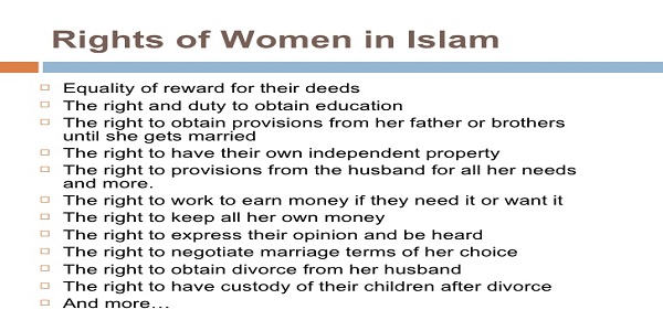 Rights of woman in Islam